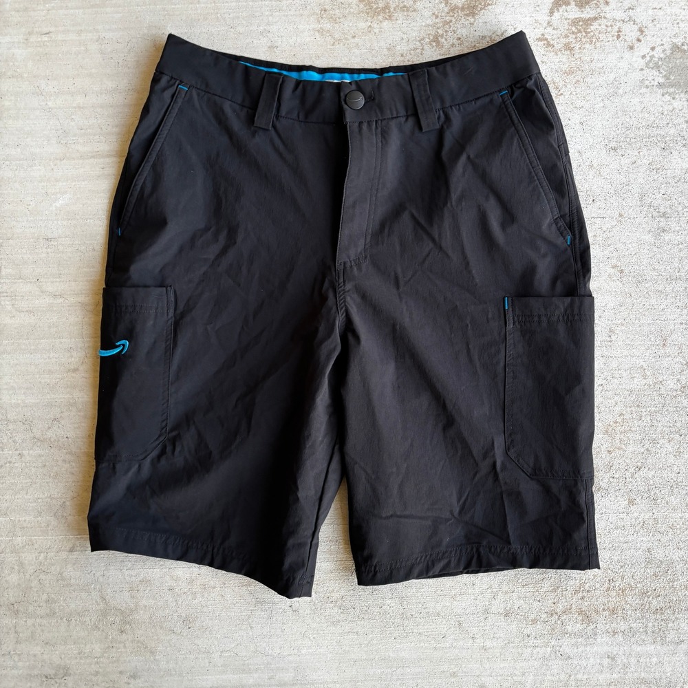 Amazon Employee Uniform Cargo Shorts Mens Medium 32-34 Black Seattle Delivery